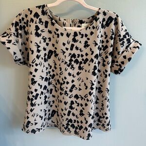 Black and Tan Work Top size S